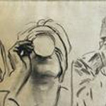 Studies of a Soldier Drinking for Gassed by John Singer Sargent