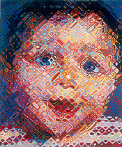 Chuck Close painting