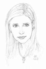 Buffy drawing by Jesse Richards