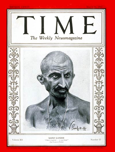 Mohandas Gandhi Time magazine