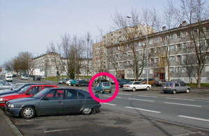 Angers, France: small car