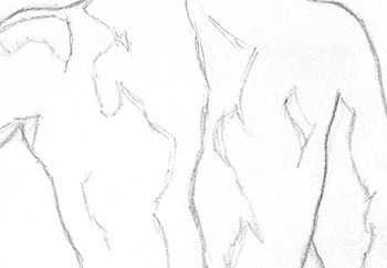 man's back closeup